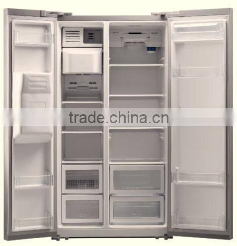 2016 BCD-550WHI electric best design high quality double door side by side refrigerator