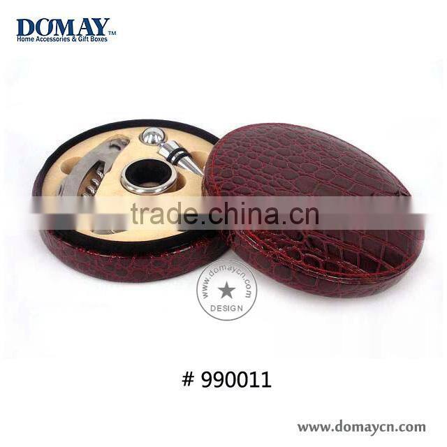 Faux leather Wine set box perfect for home living, waiters, camping trip