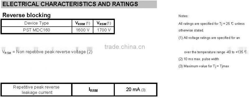 famous rectifier diode module 1600V