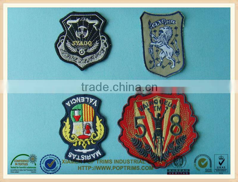 custom fashion design embroidery patch for clothing