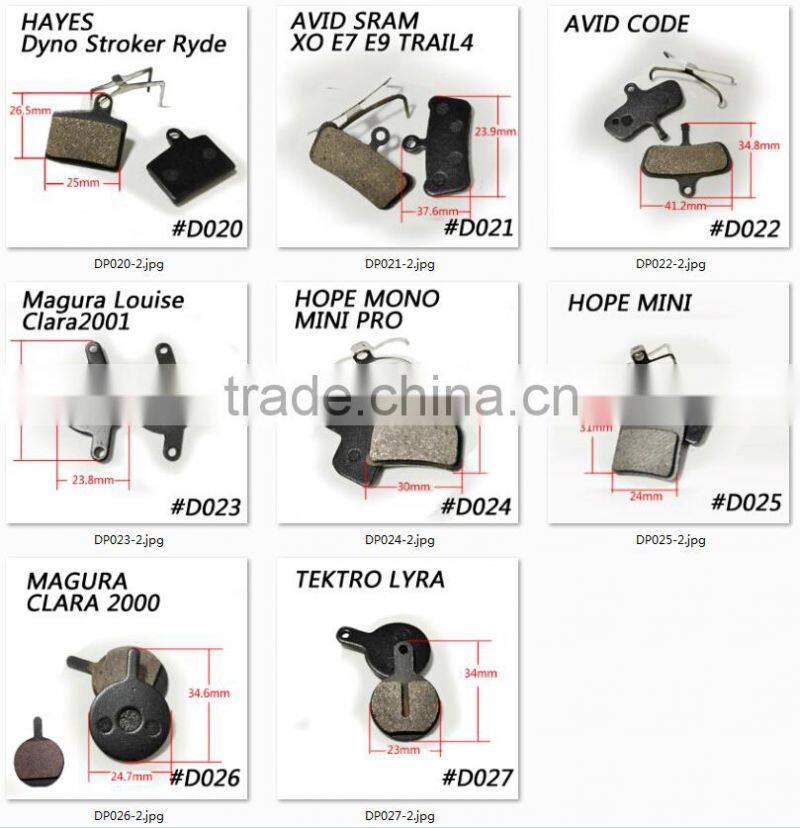 CarbonBikeKits SEMI METAL MOUNTAIN BIKE DISC BRAKE PADS FOR HAYES GX-C MX2-XC SOLE