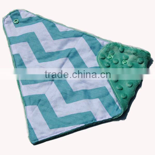 13% Off Skin Friendly White Chevron Pattern Cuddle Cotton Bandana Bib