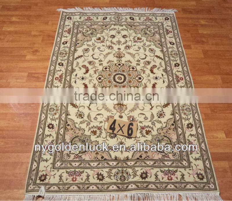 4x6ft flower design wool carpets