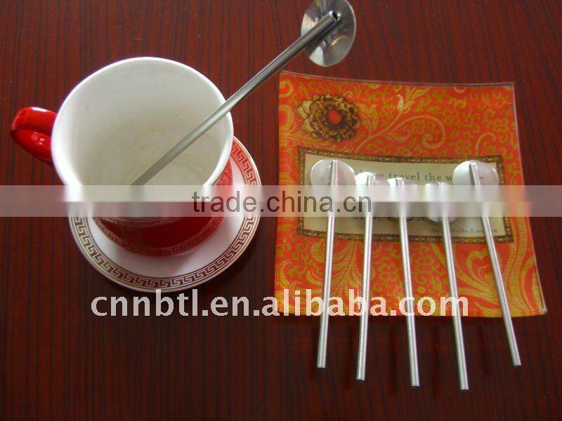 Stainless Steel Straw,drinking spoon straw2015