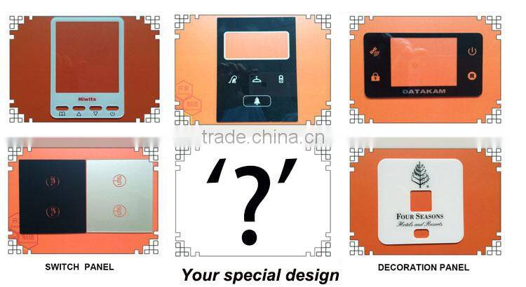 Global viewing solution PMMA PC Glass Front Cover Panel