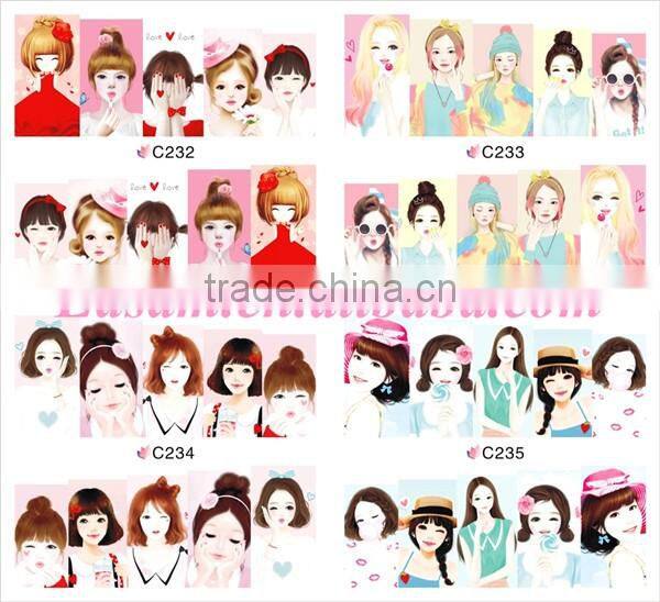 Water transfer nail art sticker Ble C series nail sticker