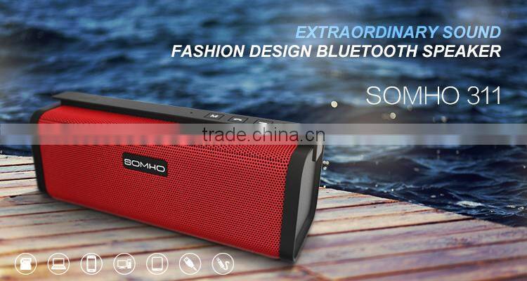 2015 new product wireless bluetooth boom box speaker, portable speaker box with NFC