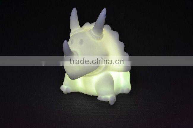Electronic lamp automatic color changed night light LED dinosaur