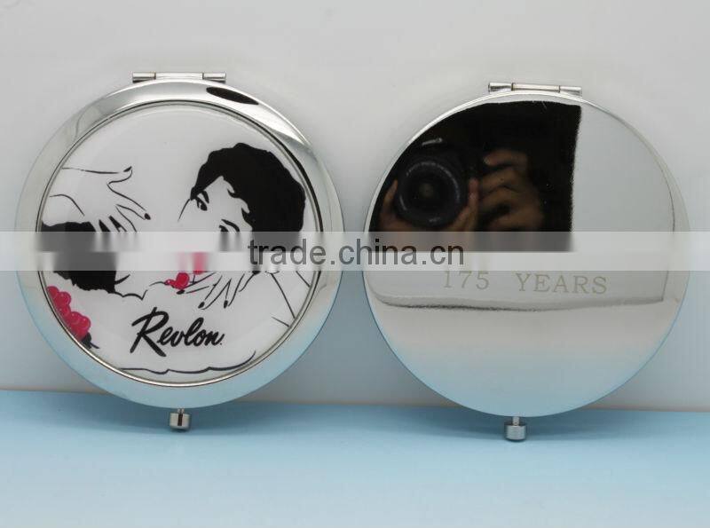 Colorful Crystal foldable mirror/double-sided makeup mirror/compact mirror