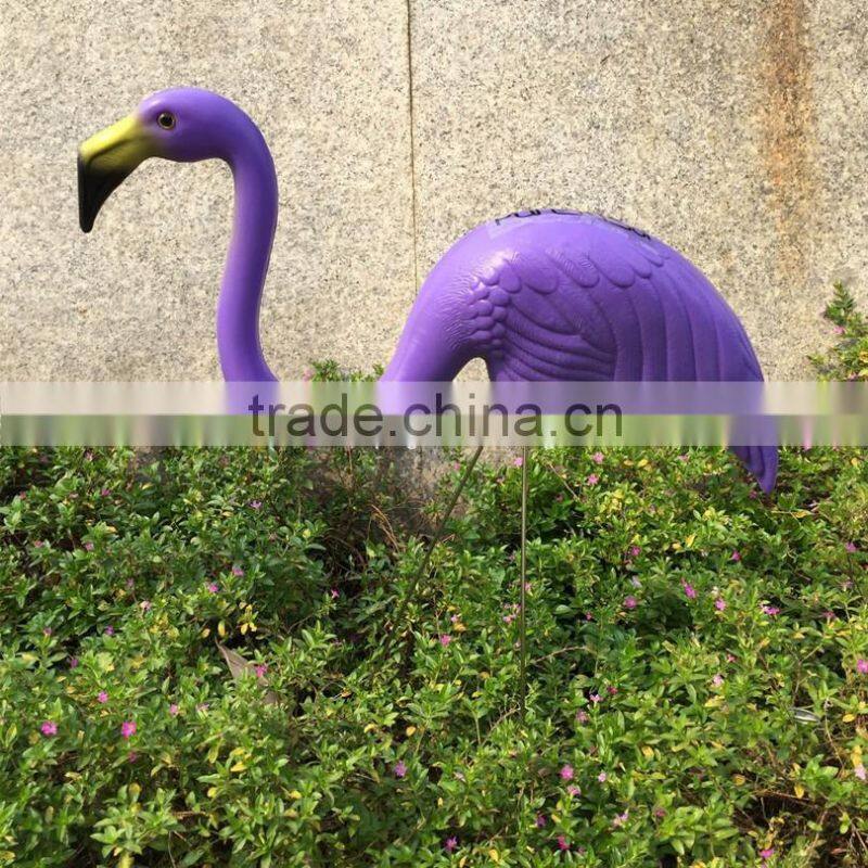 Plastic purple flamingo garden yard and lawn art ornament wedding ceremony decoration animal bird Figurine