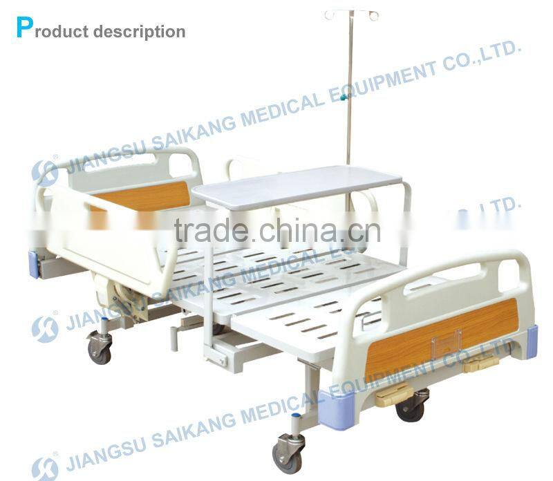 ABS double crank manual bed for patient