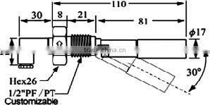stainless steel Hirschmann water level switch