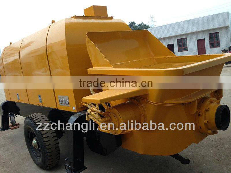 Small capacity concrete pump machine