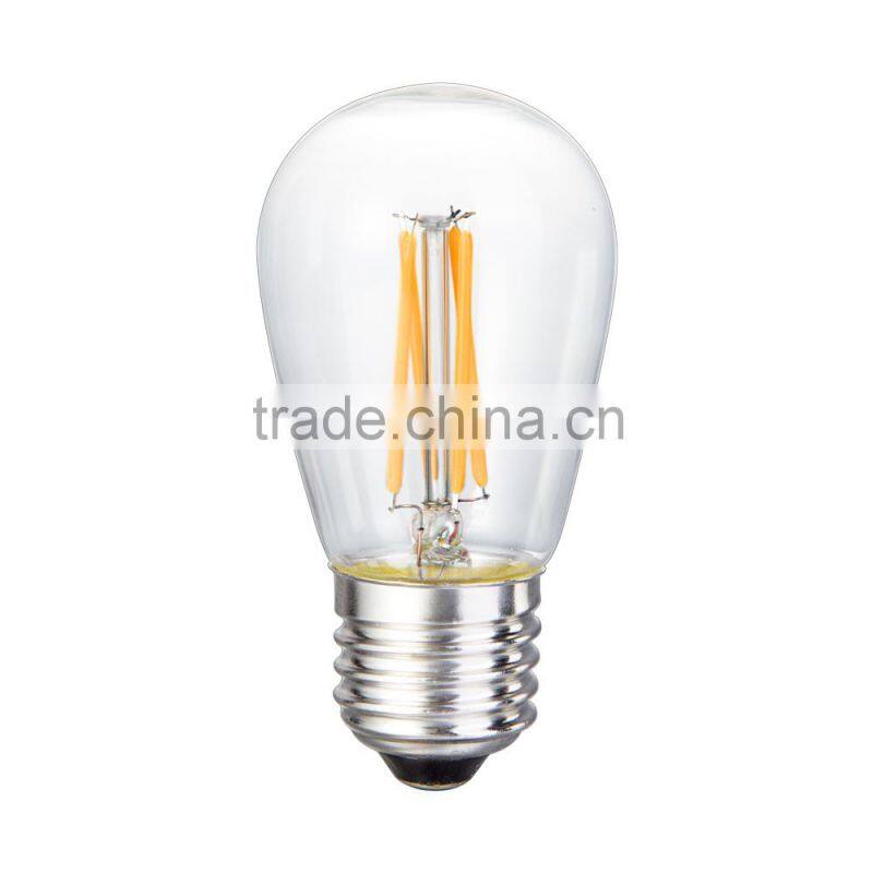 UL CUL Wet Location Approved S14 1W 2W 4W Filament Bulbs LED