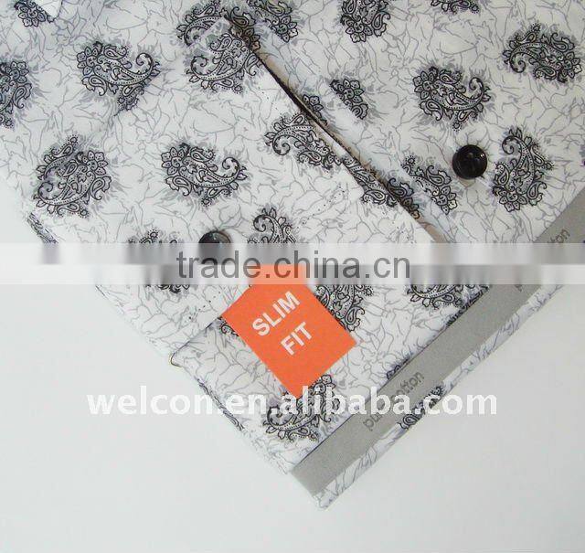 Men's classic business dress pure cotton long sleeve stylish floral shirt