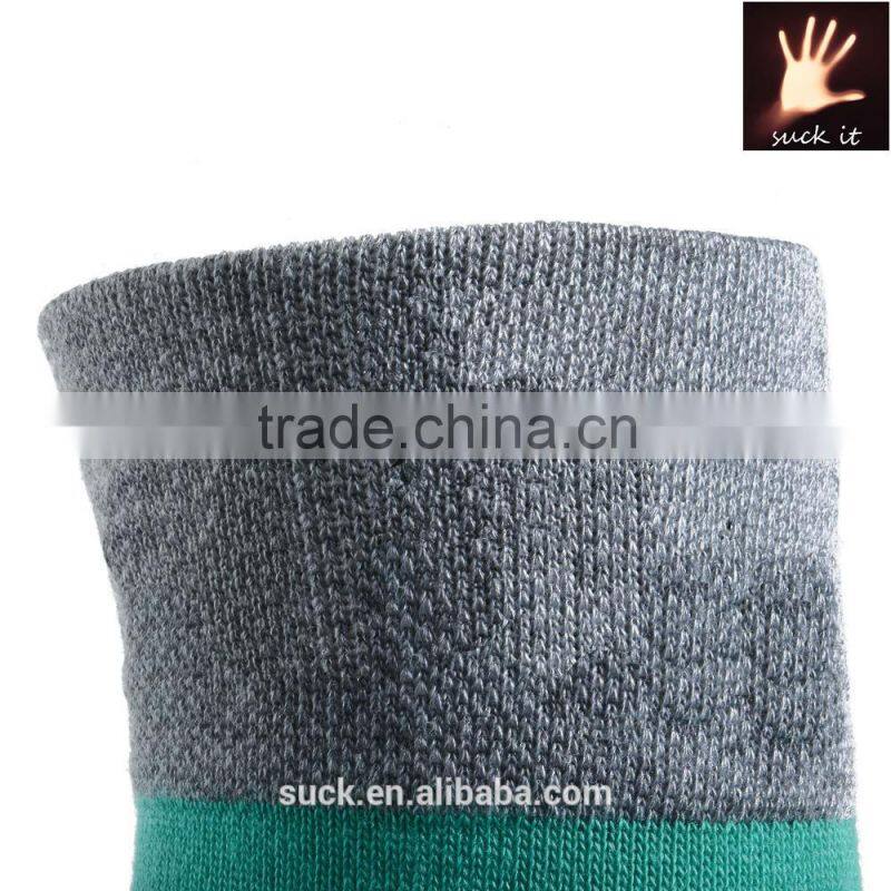high quality custom Men's Shadow Gray Elite Wool Socks