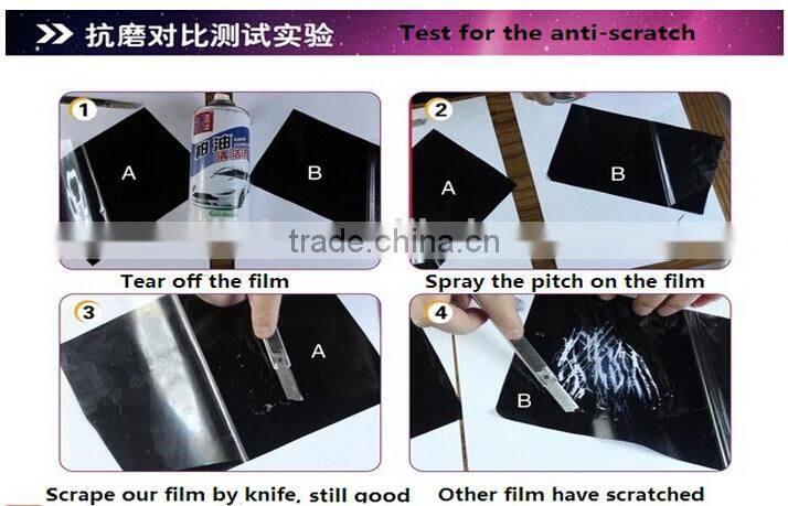 High quality car exterior accessories UV blocking adhesive static cling window film