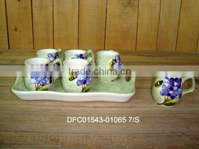 Ceramic porcelain kitchen condiment set