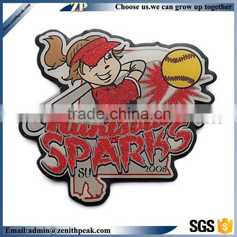 factory direct sell high quality baseball metal badge