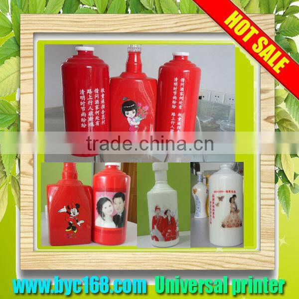 Automatic 8 colors digital ceramic bottle/wine bottle/ glass bottle printer