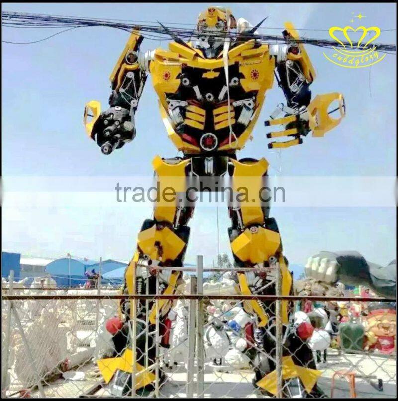 Transformers Optimus Prime Bumblebee robot movie characters FRP sculpture