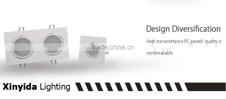 2016 long life Car Park two heads 14w recessed led downlight