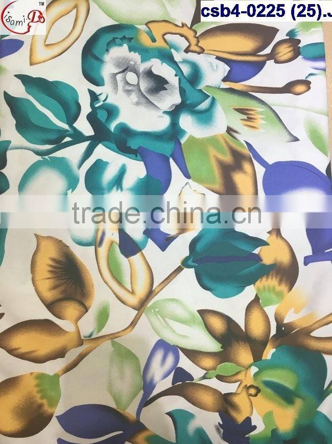 csb4-0225 (22-27) March purchasing Africa Flower print wax with embroidered jacquard style fashion wax fabric guangzhou wholesa