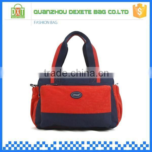 Newest design waterproof polyester colorful customized logo travel bag small