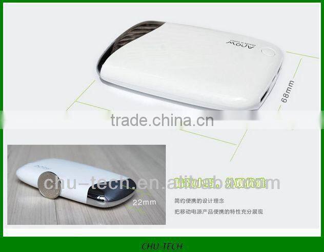 portable gift 6200mah external power charger