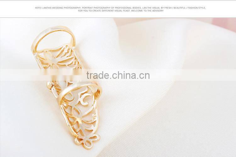 Top Quality Long Hollow knuckle ring for women