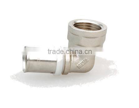 16X1/2" high quality brass elbow chrome plated pipe fitting