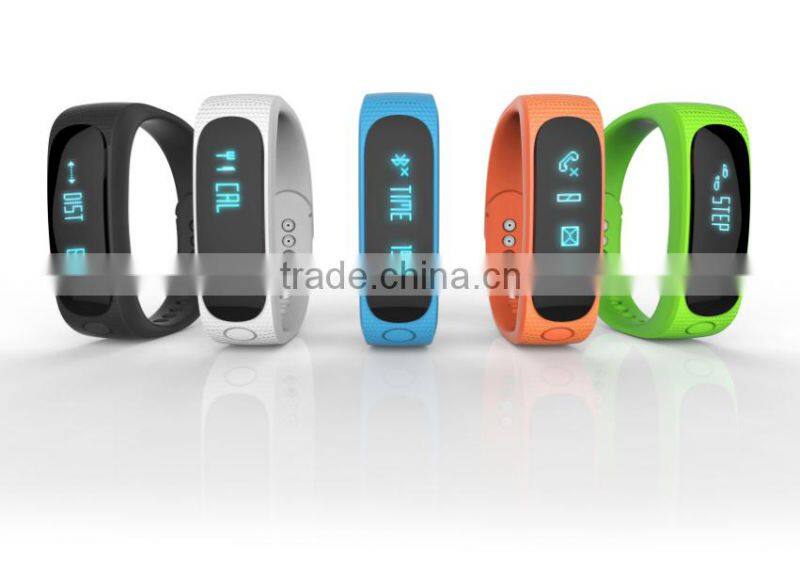 high quality message reminding flexible colorful led bluetooth bracelet