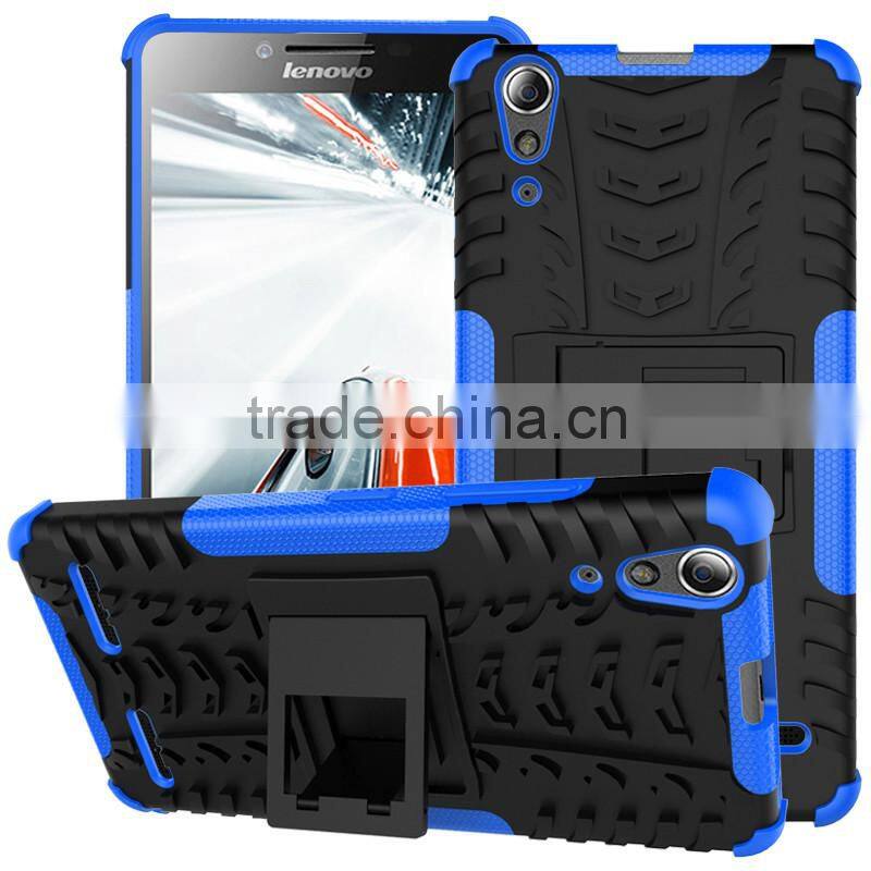Ultra High Quality armor rugged kickstand heavy duty TPU+PC 2 in 1 case For Lenovo A6000/A6000 Plus Hard case lowest price