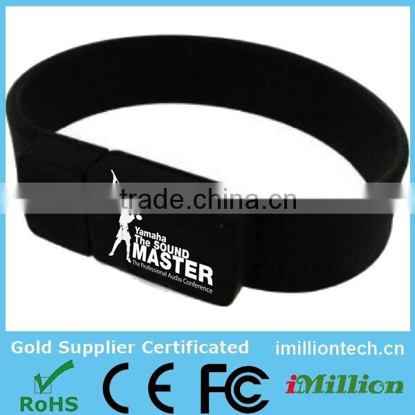 bracelet usb flash disk ,wedding gift usb pen drive,cheap usb wristband
