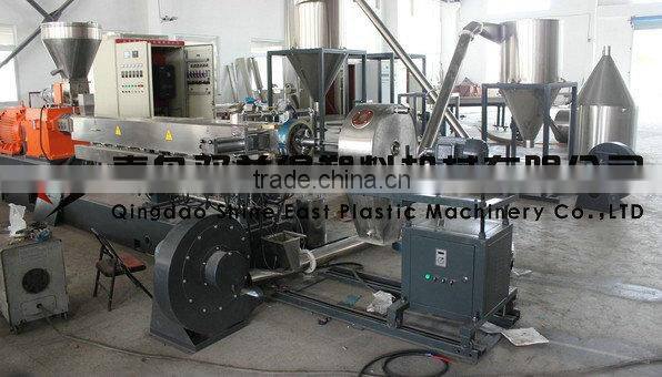 Qingdao Luxurious Screw Masterbatch Pelletizing Machine / granulation making machine in Shandong China