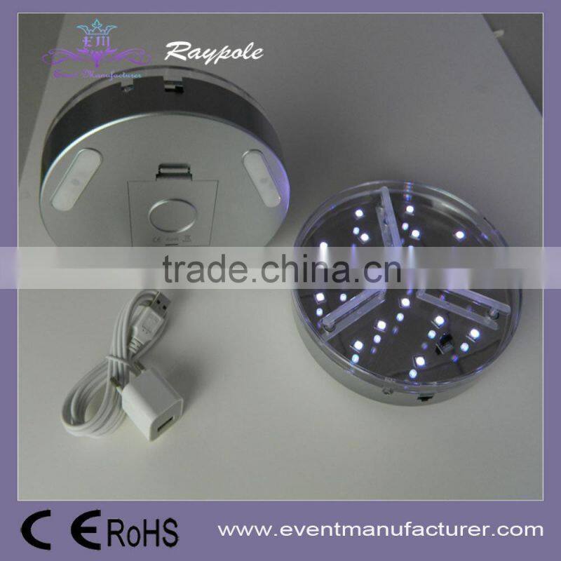 Battery powered RGBW 18PCS 5050 RGBW LED wedding centerpiece vase base wedding decoration