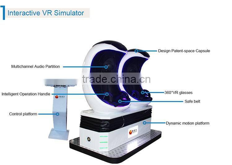 3D Glasses Virtual Reality 1-3 seats egg 9D Cinema equipment 9dvr