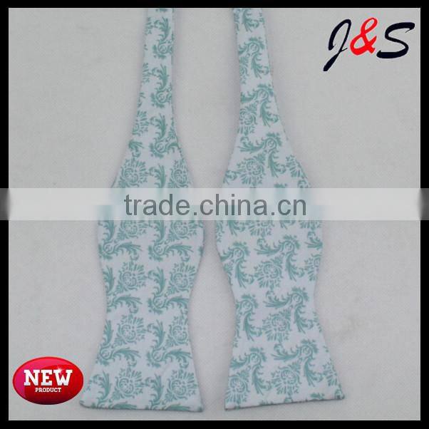 Fashion cotton printing self bow tie