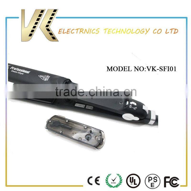 flat iron lcd electric steam hair straightener