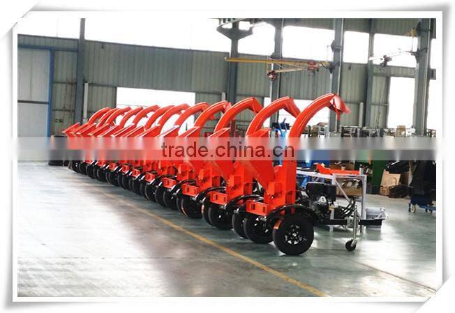 engine wood chipper 4 inch, 100mm chipping capacity wood chipper for sale
