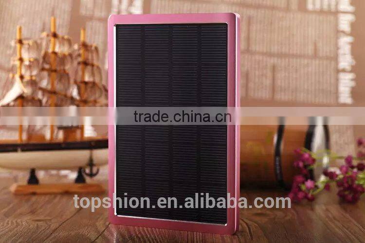 2015 hottest selling battery charger for iPhone 6 solar charger power bank 10000mah