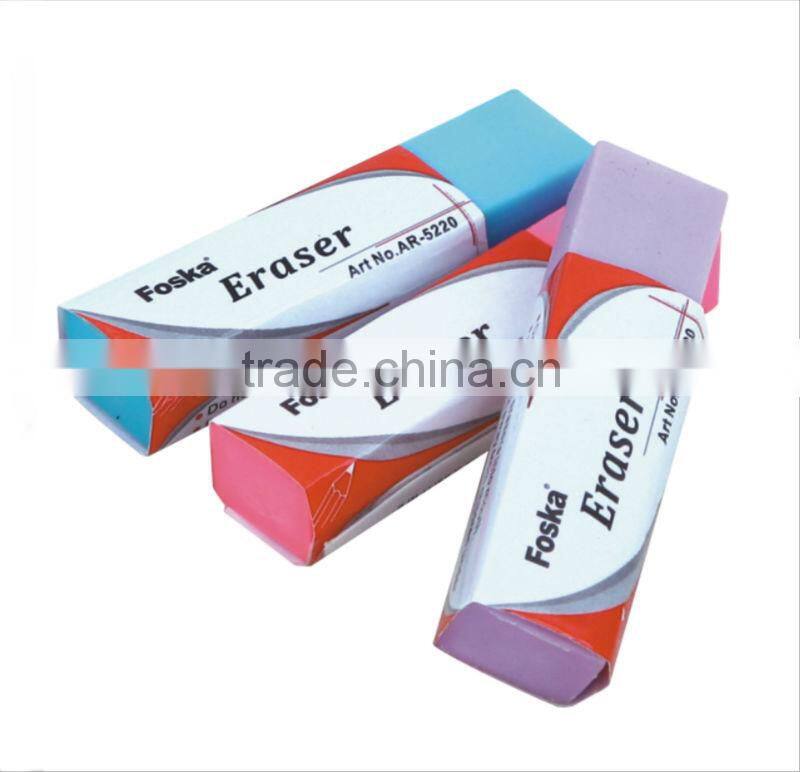 Stationery Color Soft Eraser/soft rubber eraser/pencil eraser