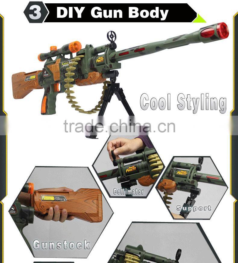 Boy Toys--hotsale B/O laser machine gun army force gun with light