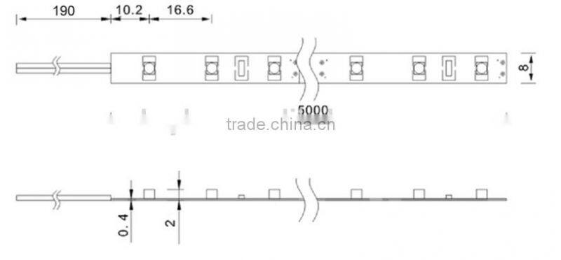 High Price Performance 12W 22-24LM Per LED 2835 Led Strip Light