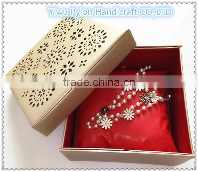 Luxury customized foldable magnetic jewelry gift boxes whollesale