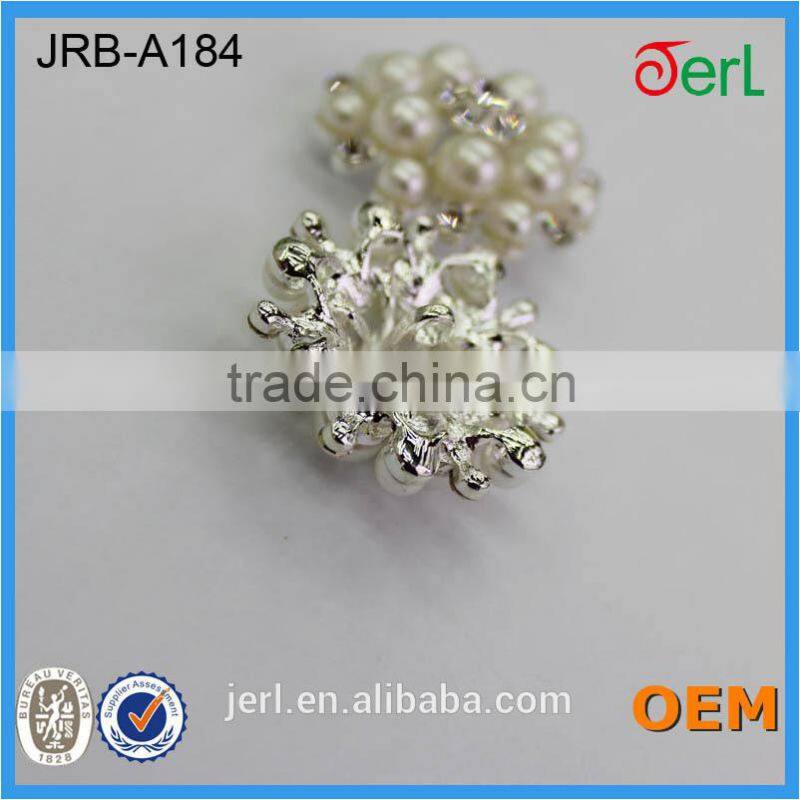 Rhinestone Buttons Round Diamante Crystal for Hair Flower Clip Wedding Invitation