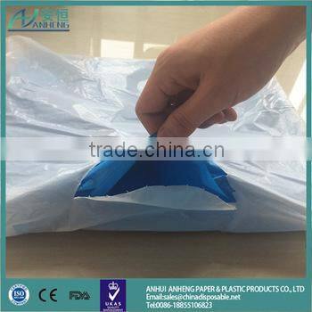 Hot sale uniform plastic kitchen disposable apron Good quality stripe plastic kitchen disposable apron