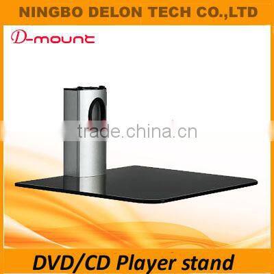 Aluminum tempered glass set-top box tv mount dvd wall bracket