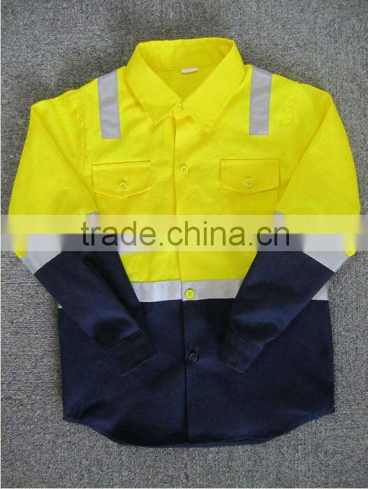 high visibility reflective safey shirt long sleeves