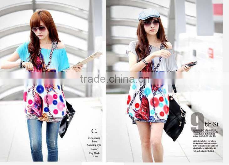 ladies T-shirt skirt casual dresses